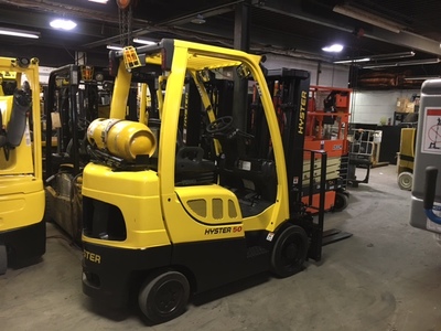 Hyster ICE powered cushion tire forklift