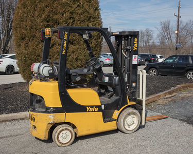 Yale ICE powered cushion tire forklift