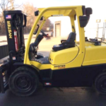Hyster ICE powered pneumatic tire forklift
