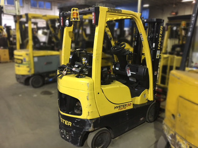 Hyster ICE powered cushion tire forklift