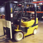 Yale ICE powered cushion tire forklift