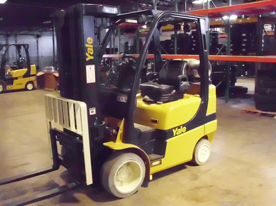 Yale ICE powered cushion tire forklift