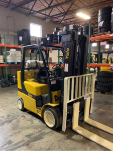 Yale propane powered cushion tire forklift