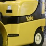 Yale forklift side view