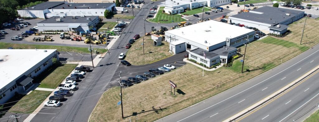 Aerial view of Eastern Lift Truck Co.'s HQ in Maple Shade, NJ.