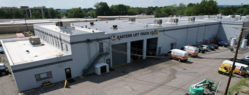 Aerial view of Eastern Lift Truck Co. Piscataway, NJ facility