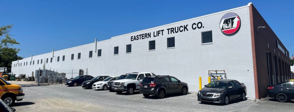 Exterior of Eastern Lift Truck Co.'s facility in Dundalk, MD.