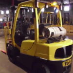 Yale propane powered pneumatic tire forklift
