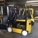 Yale cushion tire four wheel electric forklift