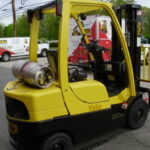 Yale ICE powered pneumatic tire forklift