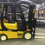 Yale propane powered cushion tire forklift