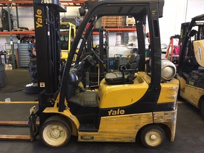 Yale ICE powered cushion tire forklift