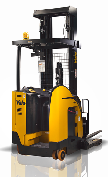 0d1cc7ad-3edb-4ba0-bfa2-fcc6b1b23055 Yale narrow aisle reach electric forklift