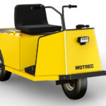 Yellow Motrec MP-240 personnel carrier utility vehicle.