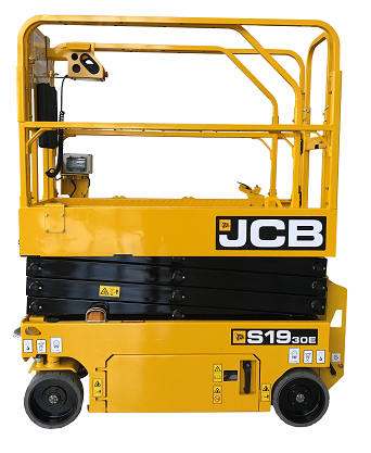 JCB S1930E electric scissor lift studio image