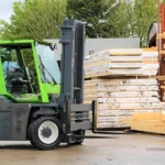 Combilift CB70E forklift working outside.