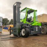 Combilift CB70E forklift working outside.