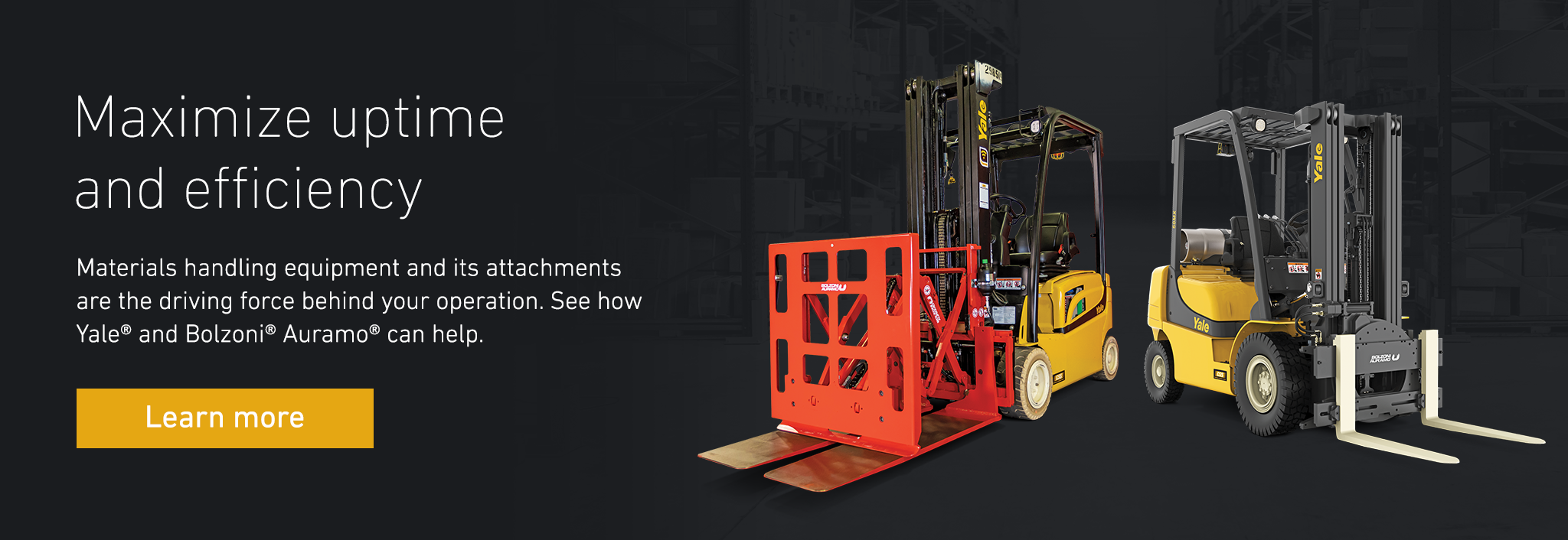Yale – Bolzoni Attachment Solutions Promo Banner