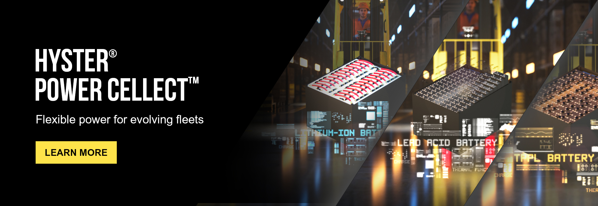 Hyster Power Cellect Promo Banner