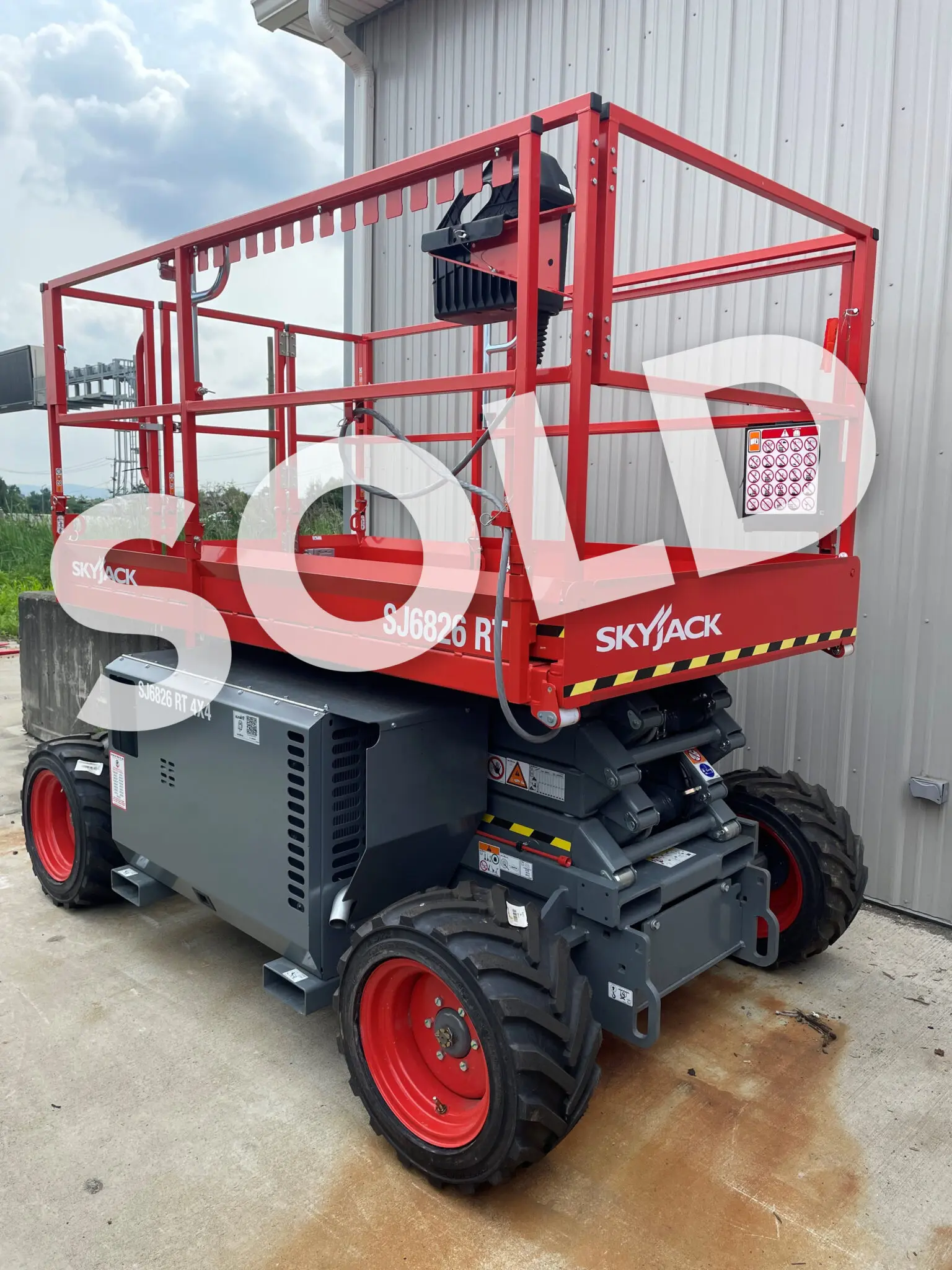 Skyjack SJ6826RT Rough Terrain Scissor Lift - Eastern Lift Truck