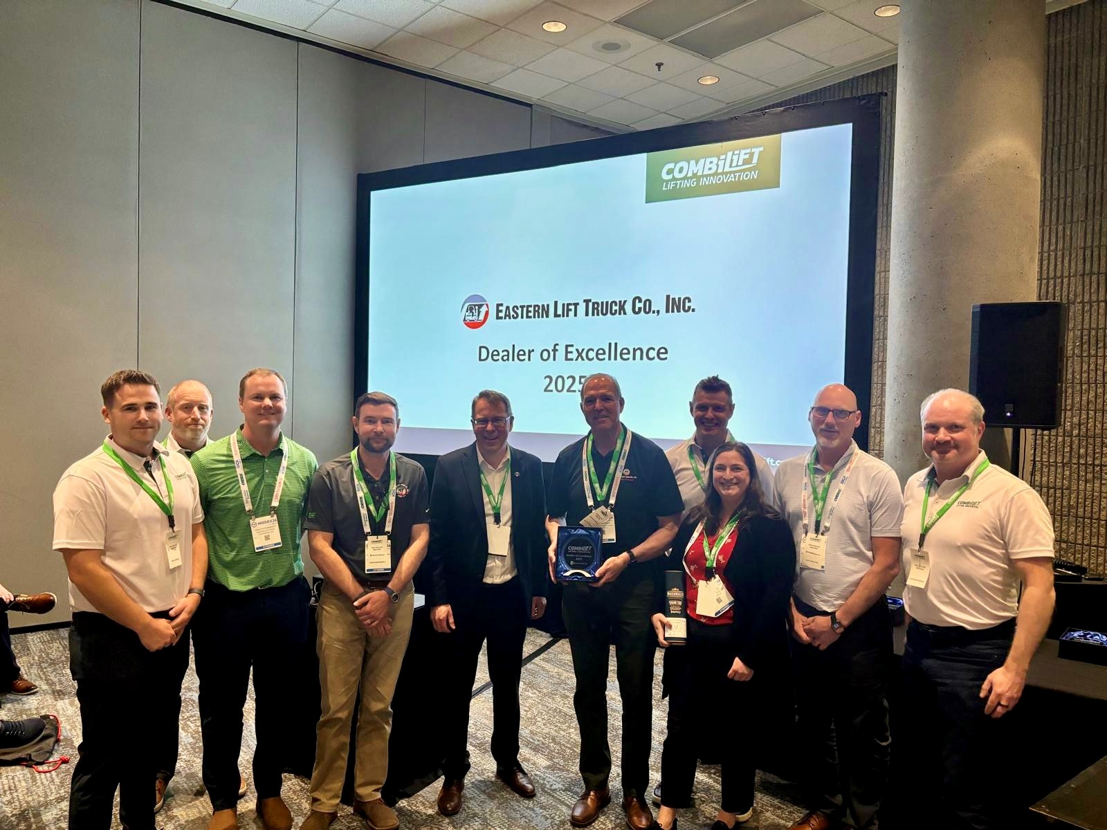 2025 Combilift Dealer of Excellence Award Presentation Combilift presents Eastern Lift Truck Co. with its 2025 Dealer of Excellence Award.