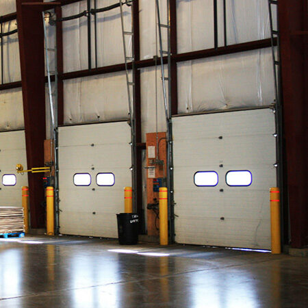 dock loading area shelters overhead doors and levelers